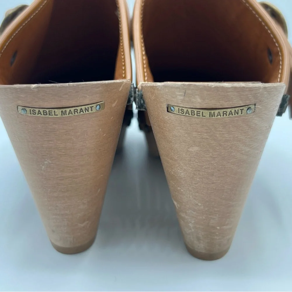 Isabel Marant Sz 41 / 11 Taiya Studded Leather Clogs - Picture 8 of 11